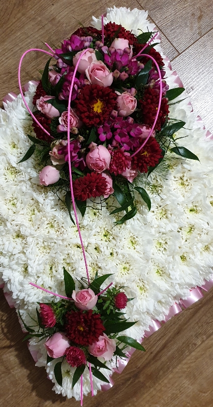 Red and pink cushion