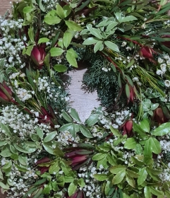 Floral festive wreath