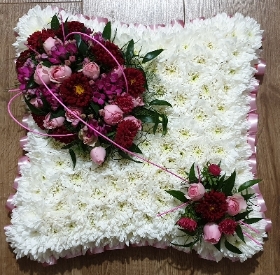 Red and pink cushion