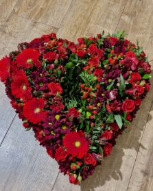 Vibrant textured heart